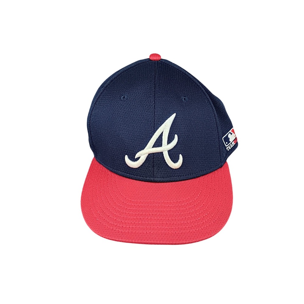 Atlanta Braves MLB Team MLB Flex‎ Fit Baseball Cap OSFM Navy Red